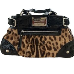 Dolce & Gabbana Miss Silky Leopard Hairhide Handbag
